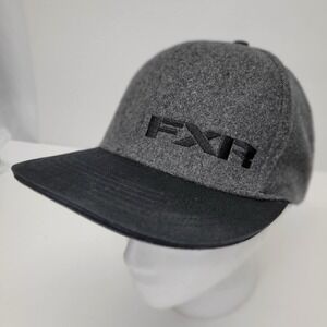 FXR Racing Division Fitted Cap Hat S/M Snowmobile Motocross Men Women Black Gray